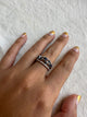 ANILLO PLATA CON ZAFIROS