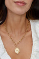 COLLAR ESLABON MEDALLÓN DE AMOR