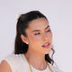 TOPOS CUADRADOS SILVER + MAXI EARCUFF DORADO
