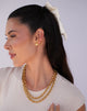 TOPOS CUADRADOS GOLD + MAXI EARCUFF