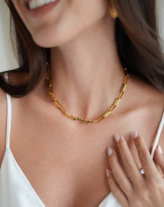 COLLAR ESLABONES AMOR GOLD