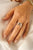 SET 2 ANILLOS ONDAS SILVER