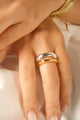 SET 2 ANILLOS GOLD AND SILVER