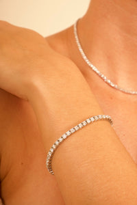 PULSERA TENNIS PLATA CON CIRCONES