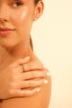 ANILLO PENSIL CON CIRCONES VERDES