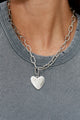 COLLAR CORAZÓN TRIBUTO SILVER