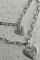 COLLAR CORAZÓN TRIBUTO SILVER