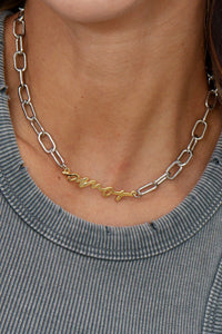 CHOKER SILVER & AMOR GOLD