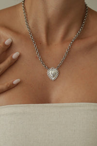CHOKER CORAZÓN DE AZÚCAR SILVER