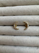 TOPOS LUNA, BAÑO ORO Y CIRCONES BLANCOS