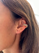 EARCUFF BAÑO ORO CON CIRCONES BLANCOS