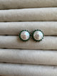 TOPOS PERLA CON CON CIRCONES VERDES